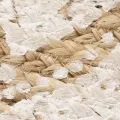 Tapis de sol Jute tressée imprimée 240 cm Rond