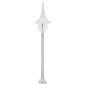 Lampadaire de jardin E27 120 cm Aluminium Blanc