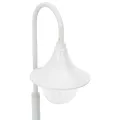 Lampadaire de jardin E27 120 cm Aluminium Blanc