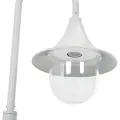 Lampadaire de jardin E27 120 cm Aluminium Blanc