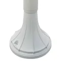 Lampadaire de jardin E27 120 cm Aluminium Blanc
