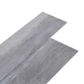 Planche de plancher PVC autoadhésif 5,21 m² 2 mm Gris bois mat
