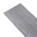 Planche de plancher PVC autoadhésif 5,21 m² 2 mm Gris bois mat