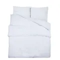 Ensemble de housse de couette Blanc 135x200 cm Microfibre