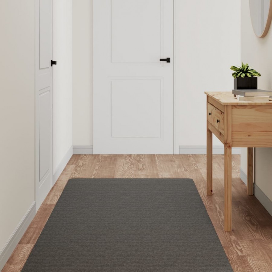 Tapis de couloir anthracite 80x180 cm