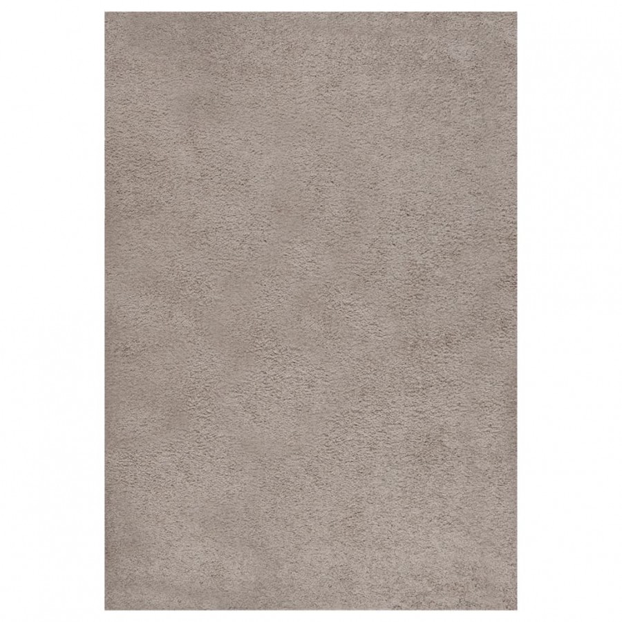 Tapis shaggy à poils longs Beige 160x230 cm