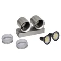 Applique LED acier inoxydable avec tête conique