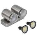 Applique LED acier inoxydable avec tête conique