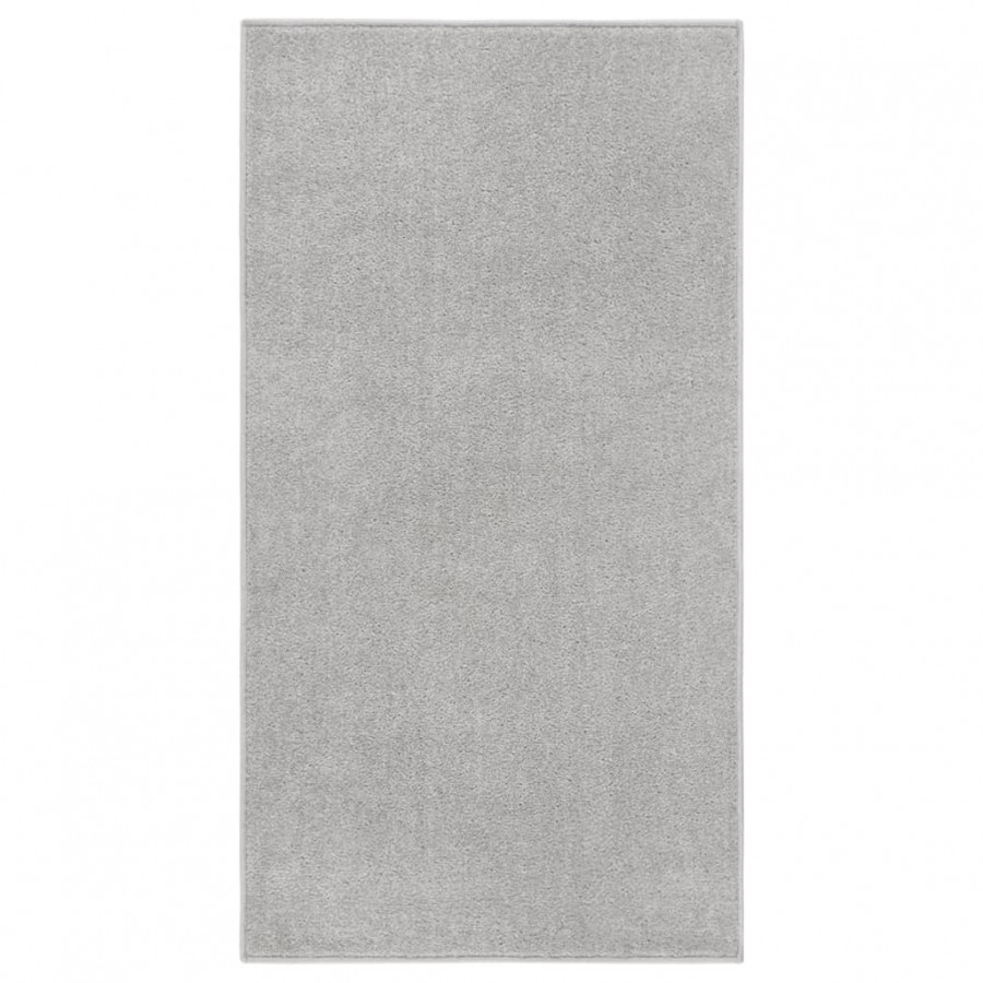 Tapis à poils courts 80x150 cm Gris clair