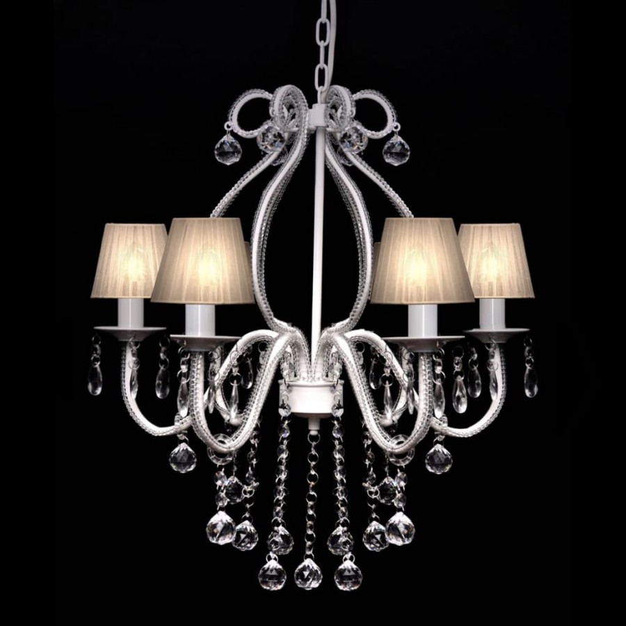 Chandelier avec 2300 cristaux Blanc