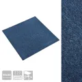 Dalles de tapis de sol 20 pcs 5 m² 50x50 cm Bleu foncé