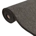 Tapis de couloir aspect sisal anthracite 50x200 cm