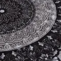 Tapis lavable antidérapant φ120 cm multicolore