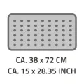 RIDDER Tapis de bain Zebra 38x72 cm blanc et noir