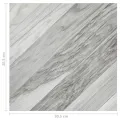 Planches de plancher autoadhésives 20 pcs PVC 1,86 m² Gris rayé