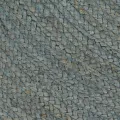 Tapis fait à la main Jute Rond 120 cm Vert olive