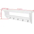Porte-manteau PFDM blanc style baroque