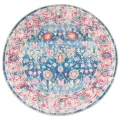Tapis lavable multicolore Ø 120 cm antidérapant