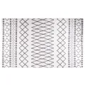 Tapis lavable noir et blanc 120x170 cm antidérapant