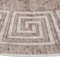 Tapis lavable antidérapant 120 cm beige