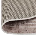 Tapis lavable antidérapant 120 cm beige