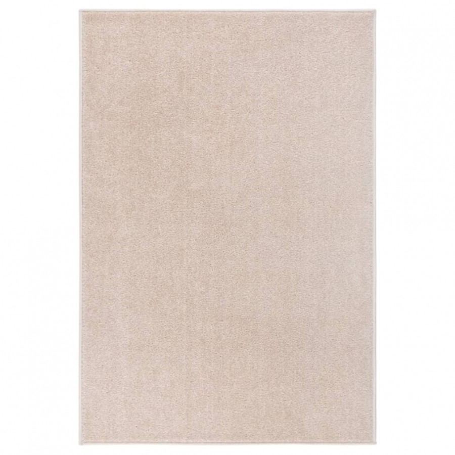 Tapis à poils courts 200x290 cm Beige foncé