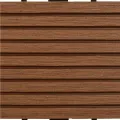 Carreau de terrasse 22 pcs 30 x 30 cm 2 m² WPC Marron