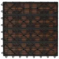 Carreau de terrasse 22 pcs 30 x 30 cm 2 m² WPC Marron