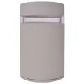Applique murale extérieure demi-cylindrique Aluminium Gris