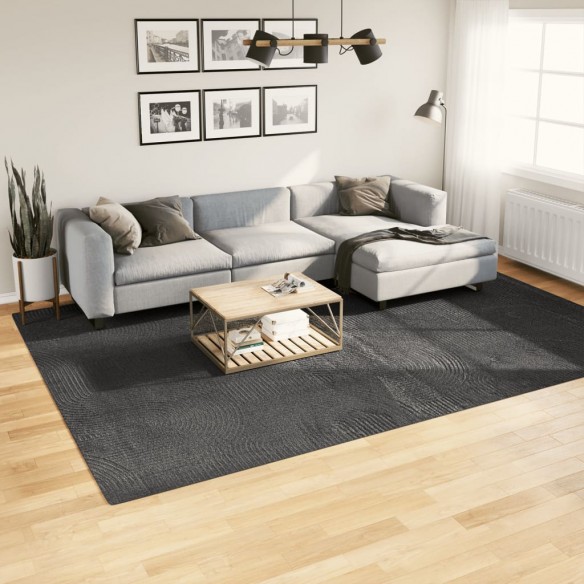 Tapis IZA poils courts style scandinave anthracite 240x340 cm