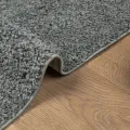 Tapis shaggy à poils longs moderne vert 140x200 cm