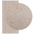 Tapis shaggy à poils longs moderne beige 100x200 cm
