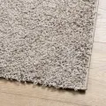 Tapis shaggy à poils longs moderne beige 100x200 cm