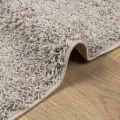Tapis shaggy à poils longs moderne beige 100x200 cm