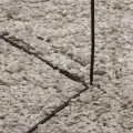 Tapis shaggy à poils longs moderne beige 100x200 cm