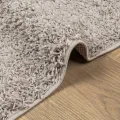 Tapis shaggy PAMPLONA poils longs moderne beige 60x110 cm
