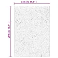 Tapis OVIEDO à poils courts gris 140x200 cm