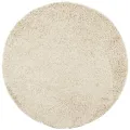 Tapis shaggy à poils longs moderne doré Ø 200 cm