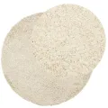 Tapis shaggy à poils longs moderne doré Ø 200 cm