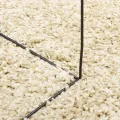 Tapis shaggy à poils longs moderne doré Ø 200 cm