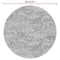 Tapis shaggy à poils longs moderne doré Ø 200 cm