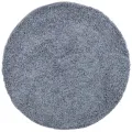 Tapis shaggy à poils longs moderne bleu Ø 160 cm