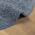 Tapis shaggy à poils longs moderne bleu Ø 160 cm