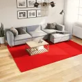 Tapis OVIEDO à poils courts rouge 200x280 cm