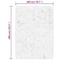 Tapis OVIEDO à poils courts rouge 200x280 cm