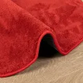 Tapis OVIEDO à poils courts rouge Ø 120 cm