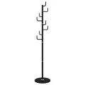 Porte-manteau noir 183 cm fer enduit de poudre