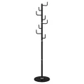 Porte-manteau noir 183 cm fer enduit de poudre