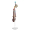 Porte-manteau blanc 172 cm fer enduit de poudre