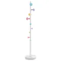 Porte-manteau blanc 172 cm fer enduit de poudre